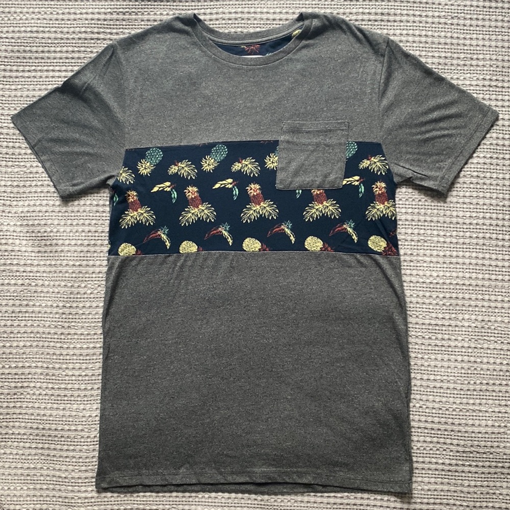 On the Byas Pineapple T-Shirt w/ Front Pocket